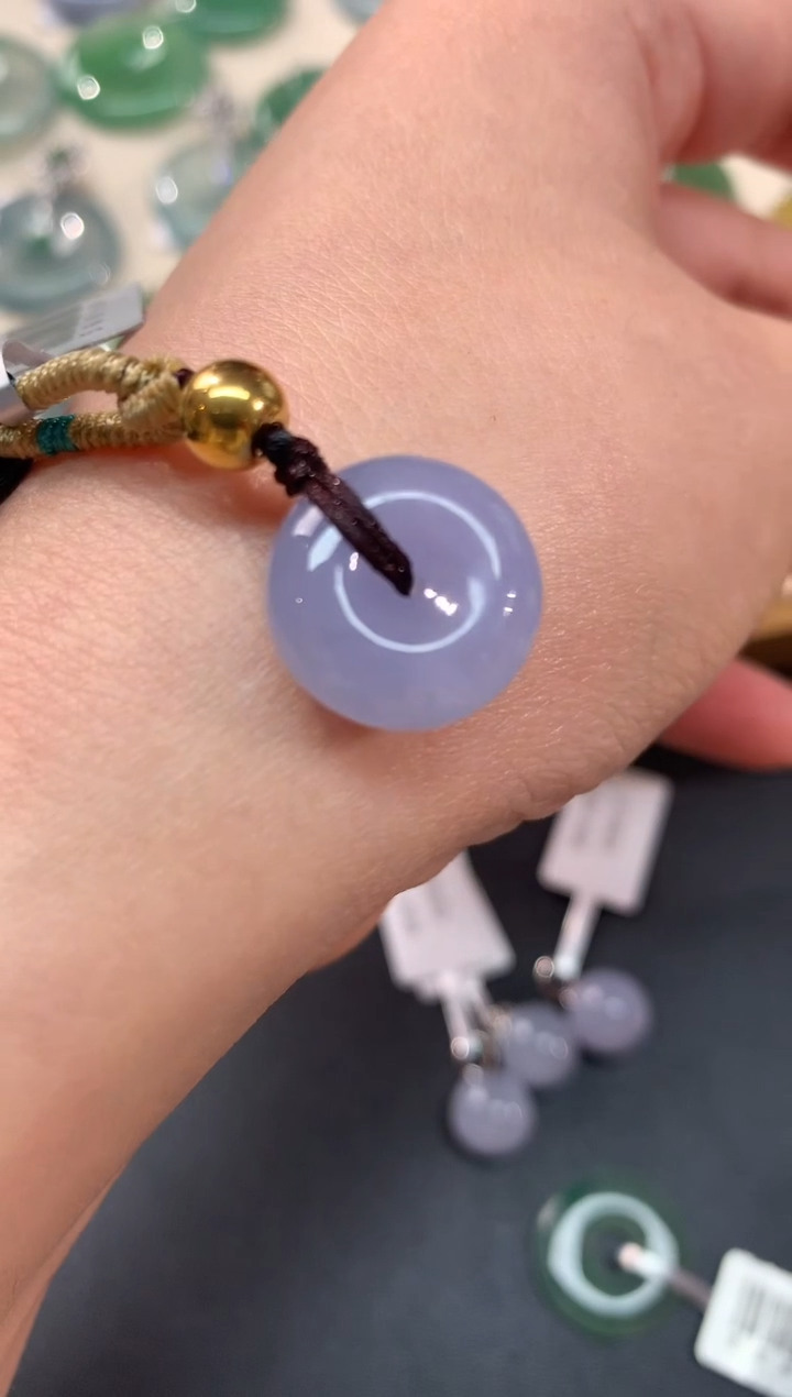 【闪购商品】翡翠吊坠(不含链)18K金镶嵌A48|2380