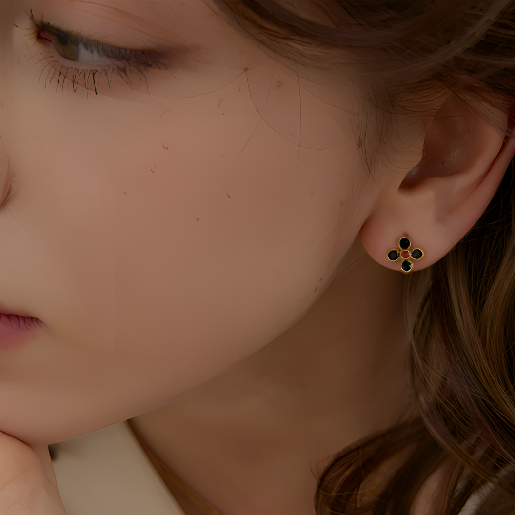 铜合金耳饰 耳钉2025新款爆款高级感女轻奢小众独特