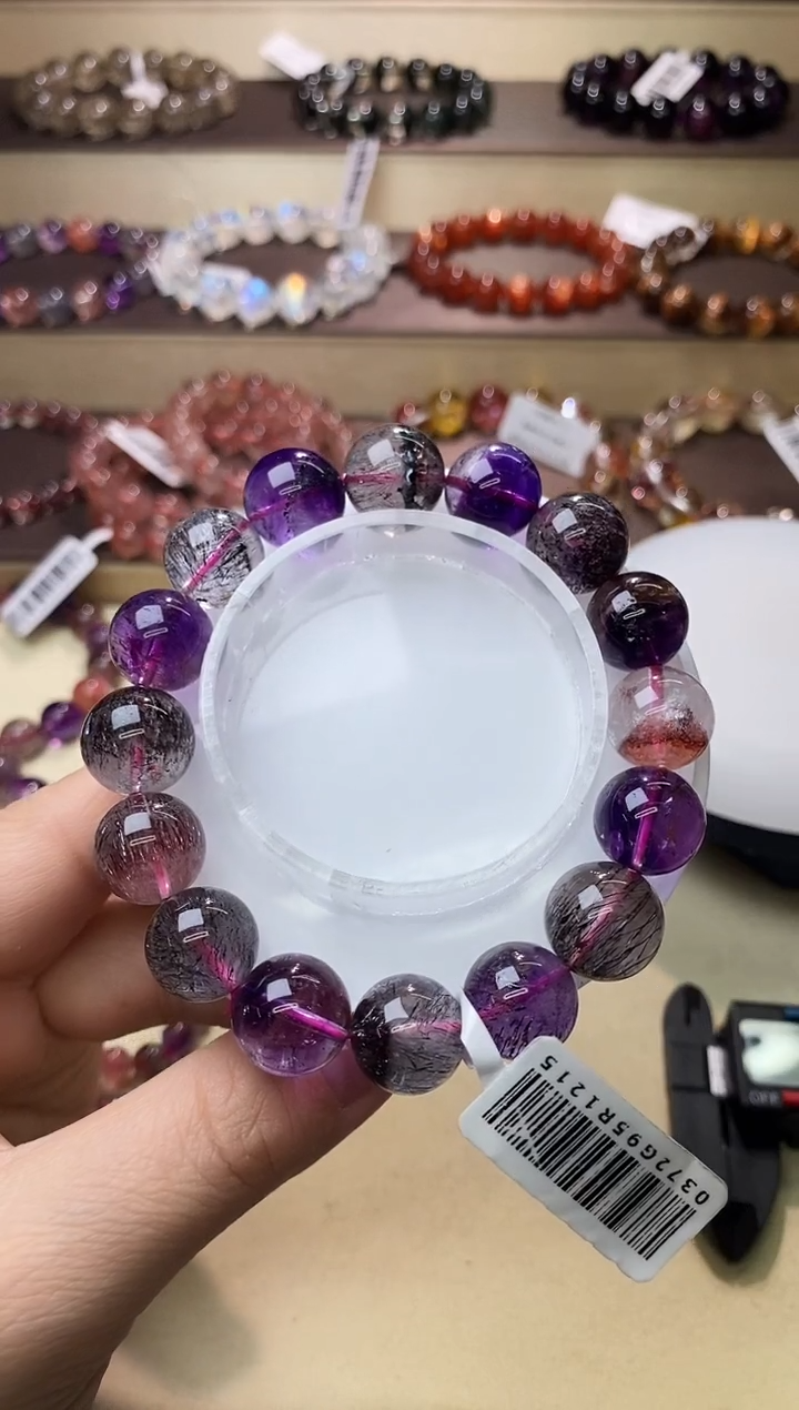 【闪购商品】水晶手链未镶嵌黑加仑超七13m+