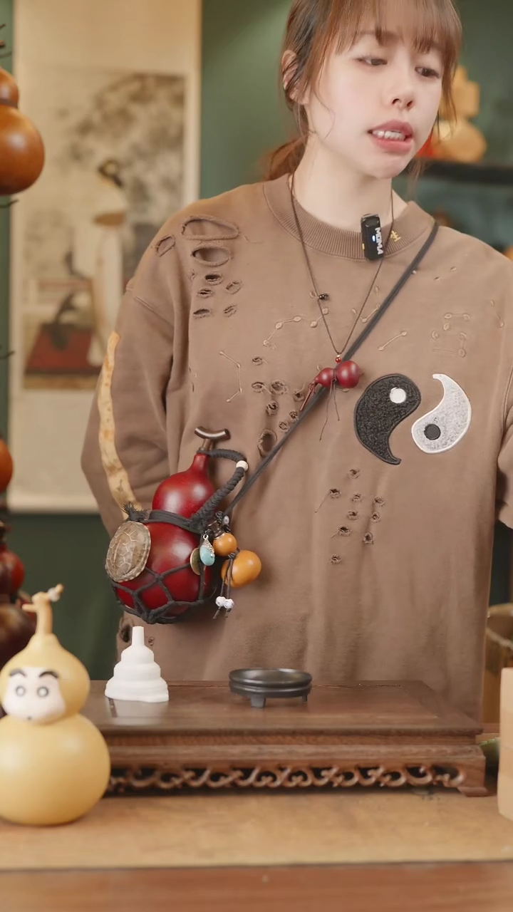 【闪购商品】191号精品天然大漆工艺防渗内胆酒葫芦~