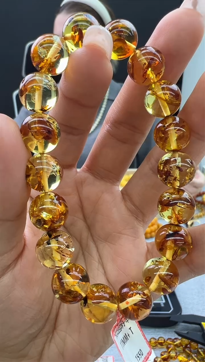 【闪购商品】琥珀手链未镶嵌30秒拍号