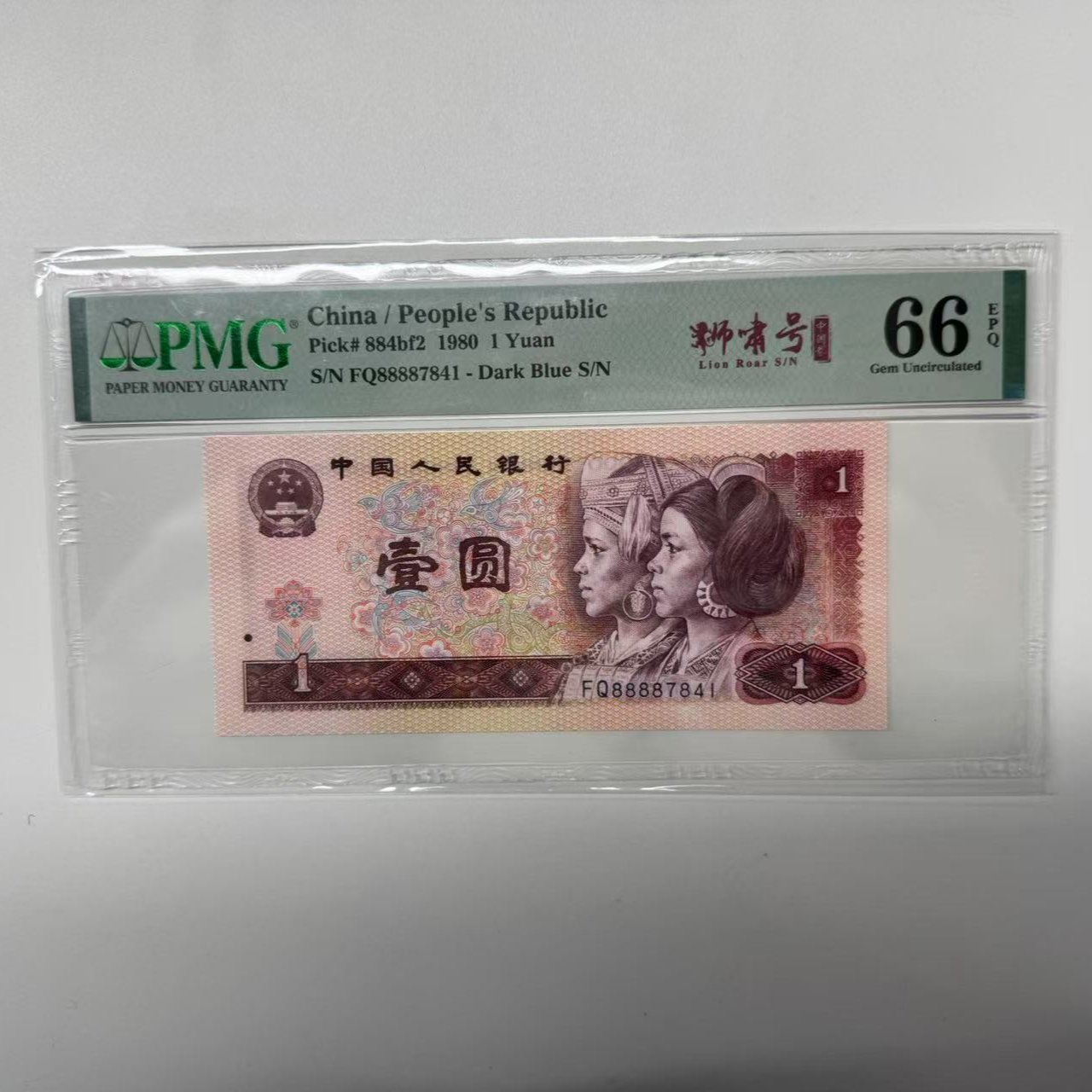 第四套人民币801FQ88887841PMG66