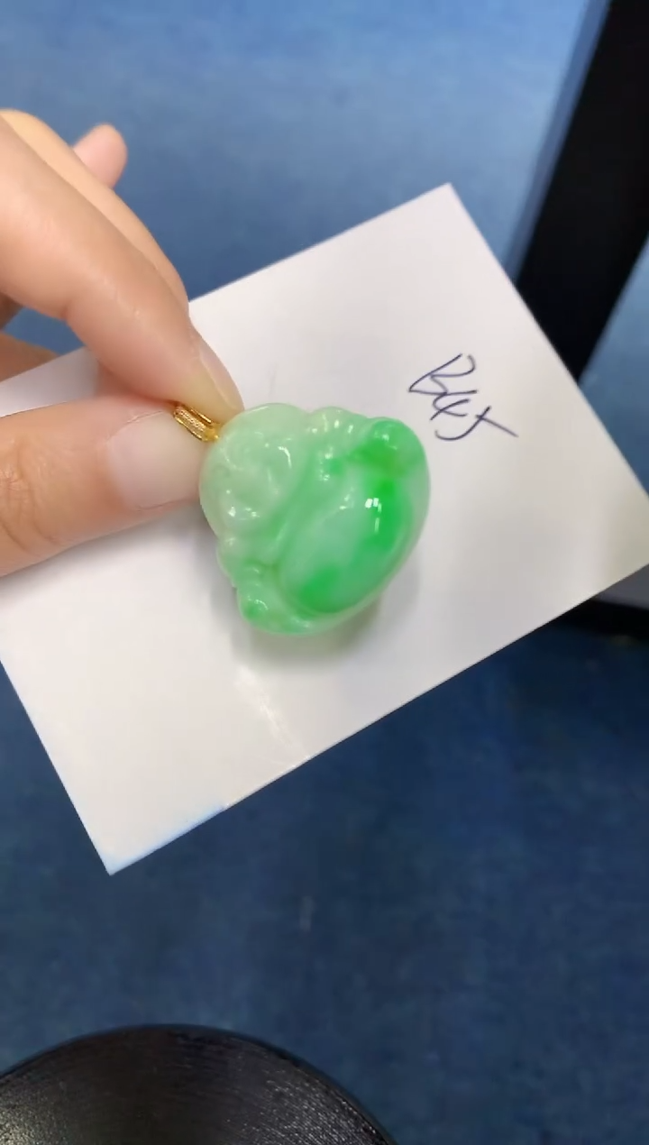 【闪购商品】翡翠颈饰18K金镶嵌000000000