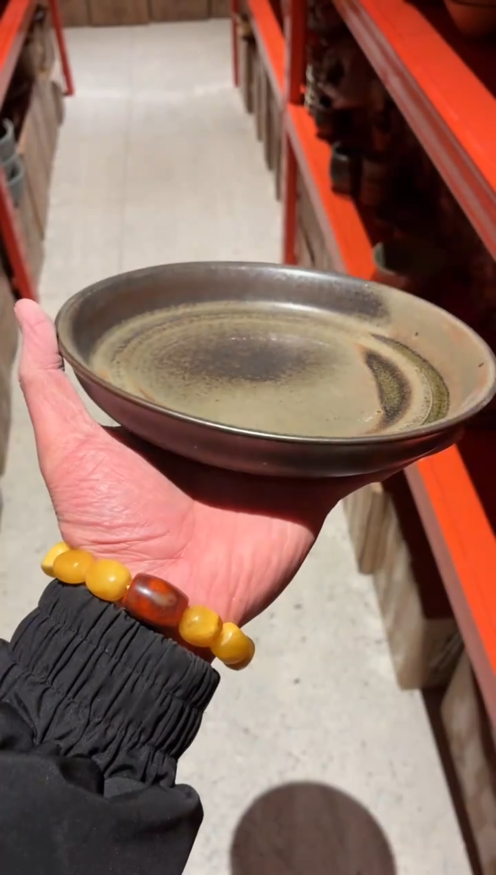 瓷片8寸柴烧反口炒菜盘（福利款）