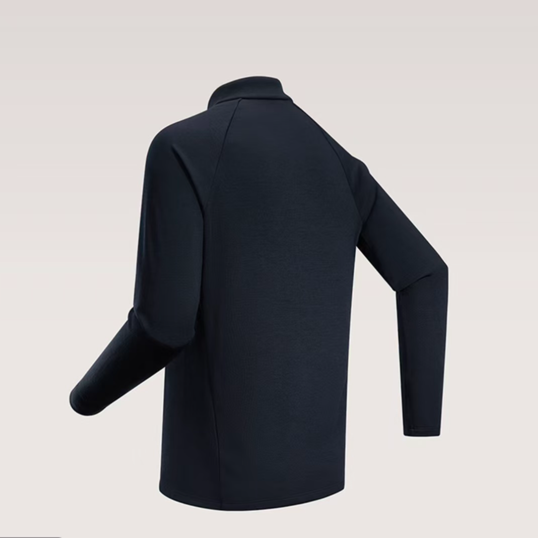 长袖拉链旅游秋季商务立领T恤立领男装速干运动男士6111