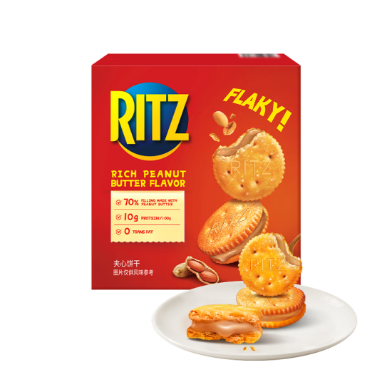 乐之香浓花生酱口味夹心可酥饼 723g