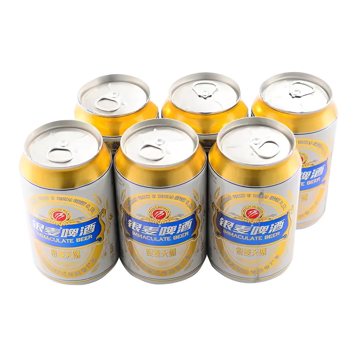 银麦天赐啤酒六连包1980ml(330ml*6罐)