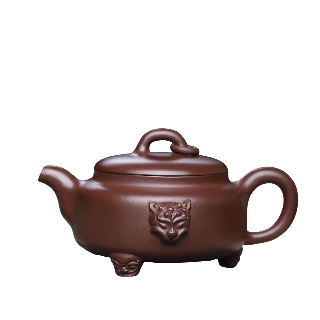 掌柜作宜兴紫砂壶茶壶茶具瑞兽原矿陈腐老紫泥300毫升手工礼品