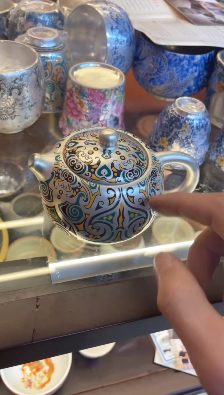 【闪购商品】瓷片@@@@@@@@@@@@饕餮银壶