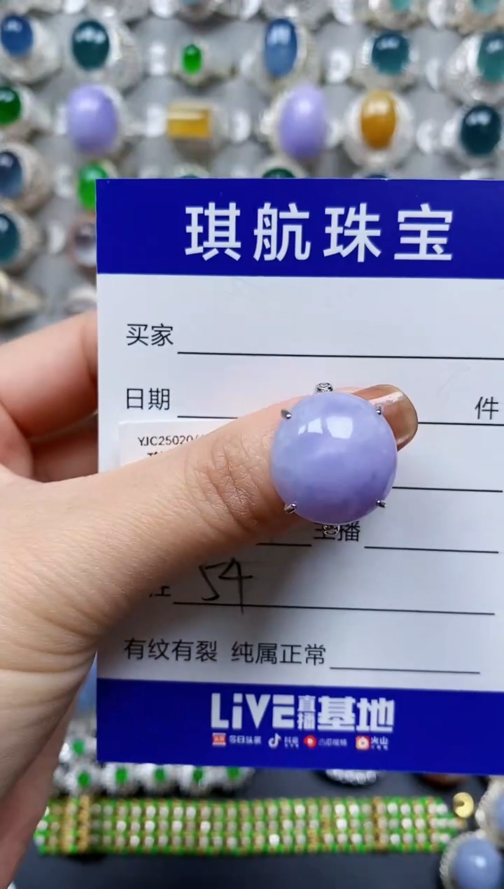 【闪购商品】翡翠戒指银S925镶嵌0054