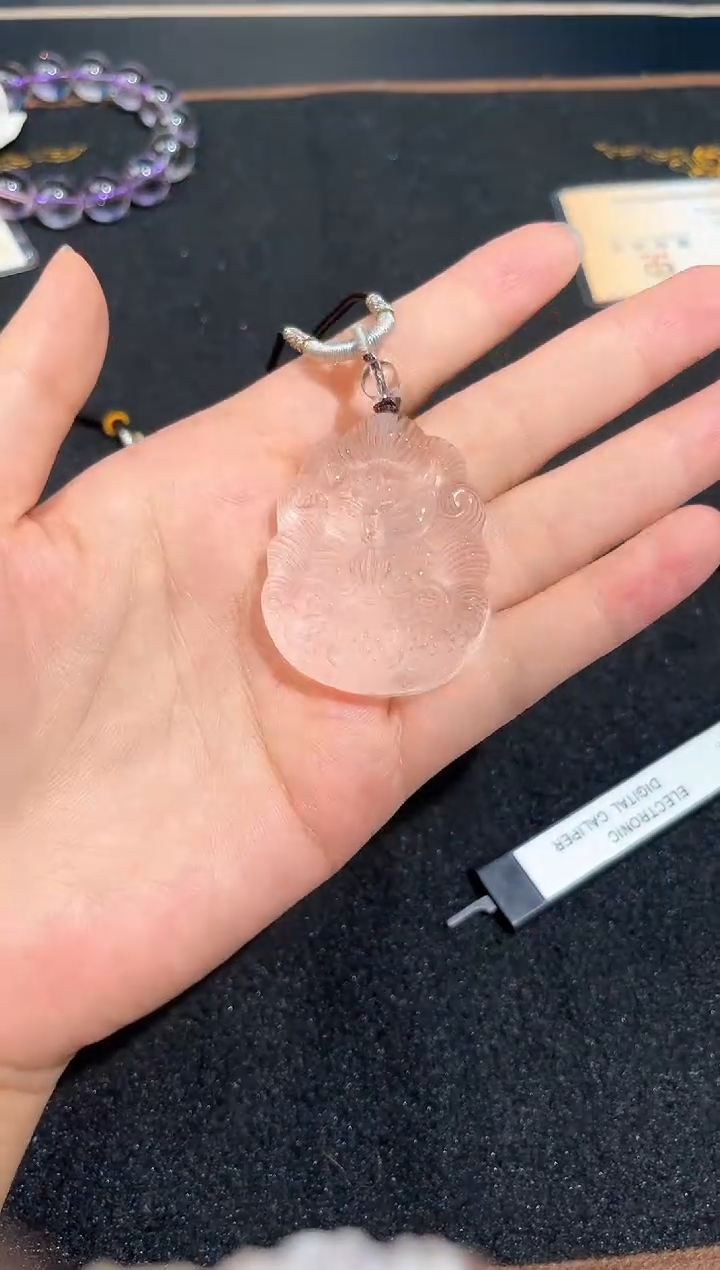 未镶嵌手链水晶23号白水晶吊坠九尾