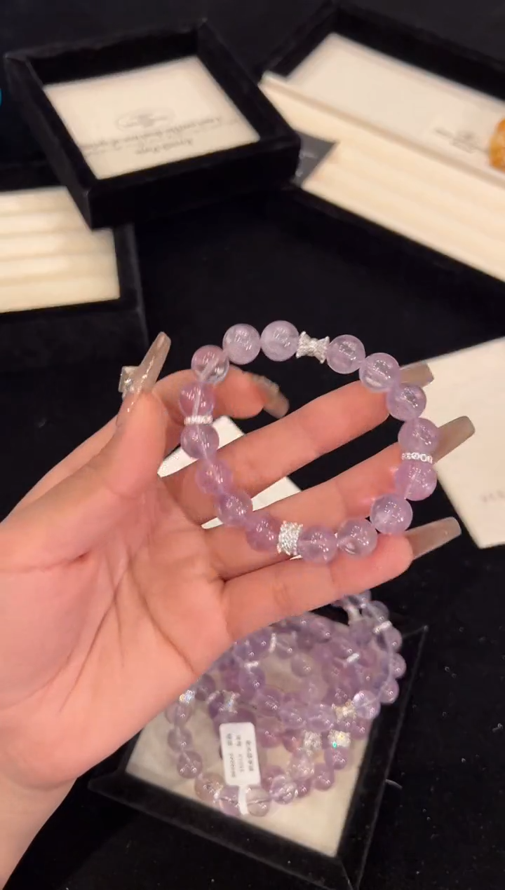 【闪购商品】水晶手链合金紫水晶手链x1055