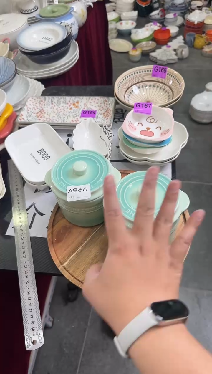 摆件陶A966-2个 陶瓷餐具库存微瑕