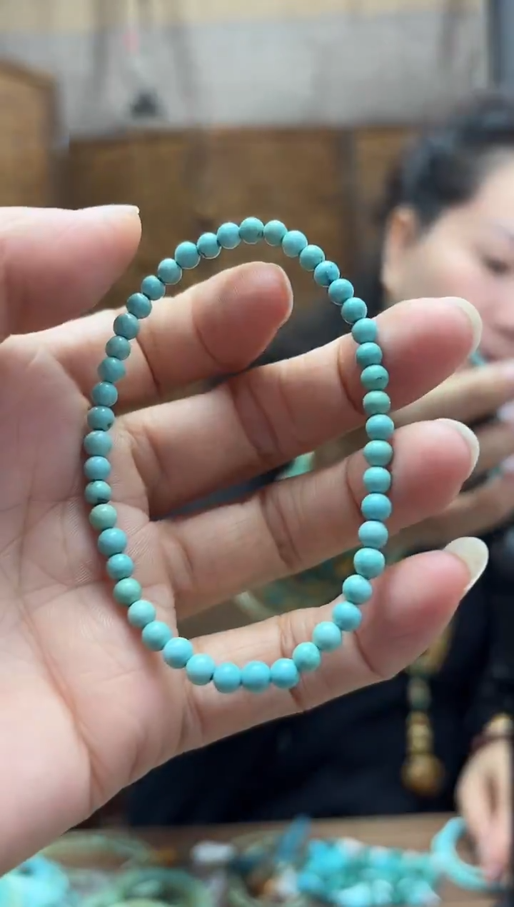 未镶嵌绿松石手链朱*@手串