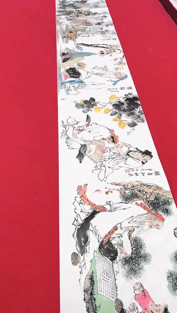 【闪购商品】绘画陈发源-人物册页-红