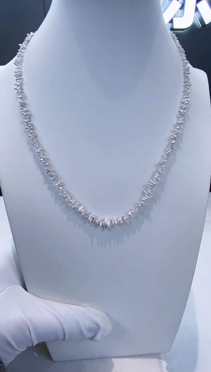 项链未镶嵌海水珍珠Y海水keshi项链多样性发一