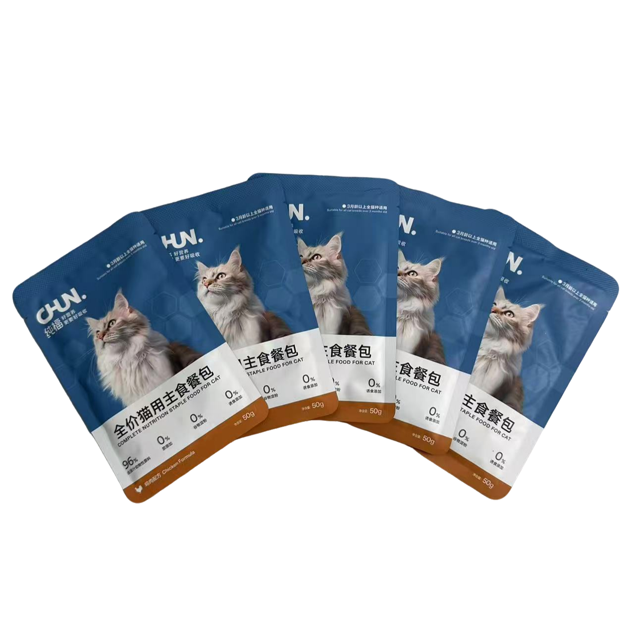 纯福猫主粮主食餐包试吃美味发腮营养全价全期幼猫成猫 CF