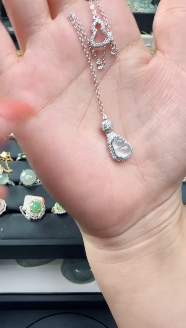 【闪购商品】翡翠颈饰银S925镶嵌TZG0118035