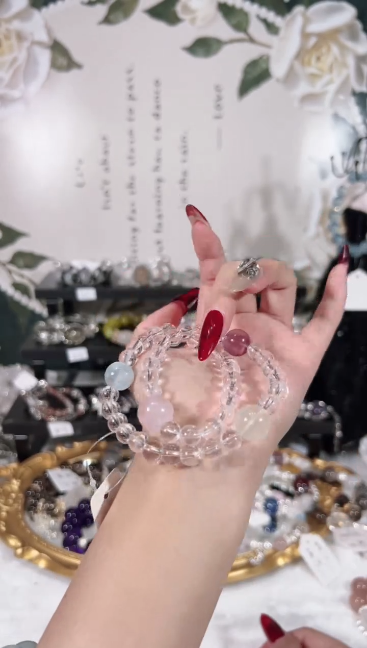 【闪购商品】水晶手链未镶嵌天然水晶默认微瑕，多样性发货发其一