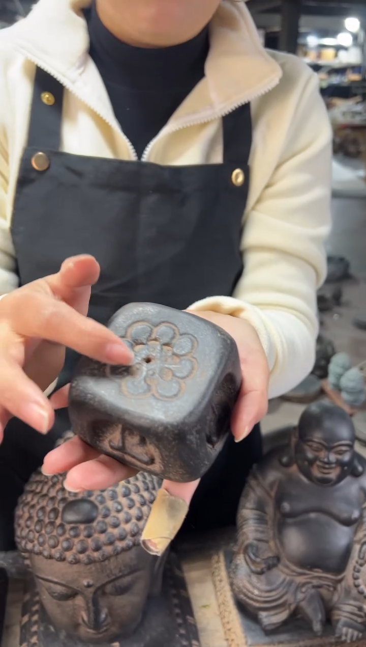 陶土【火山泥】四面佛香插