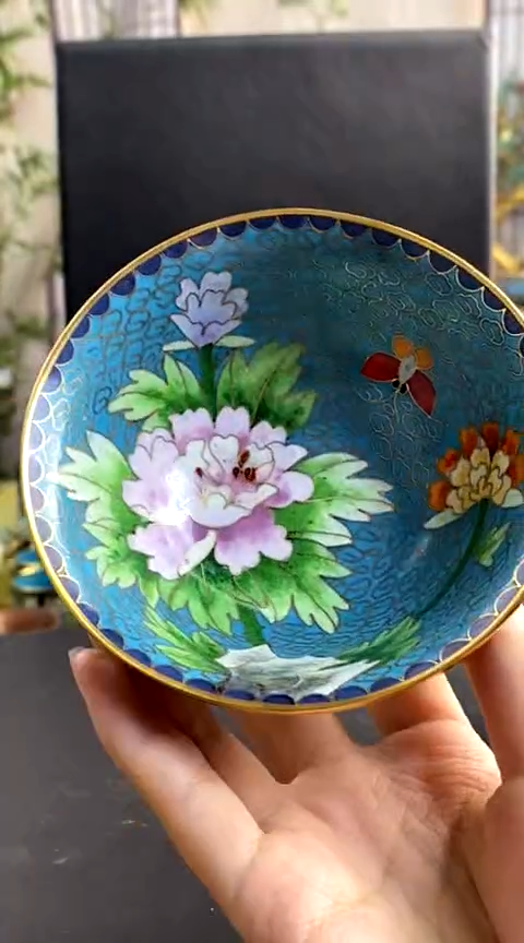 【闪购商品】非遗技艺 景泰蓝碗天蓝