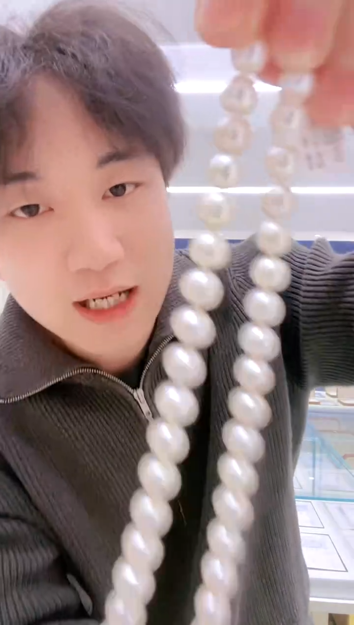 项链银S925镶嵌淡水珍珠多样性发一