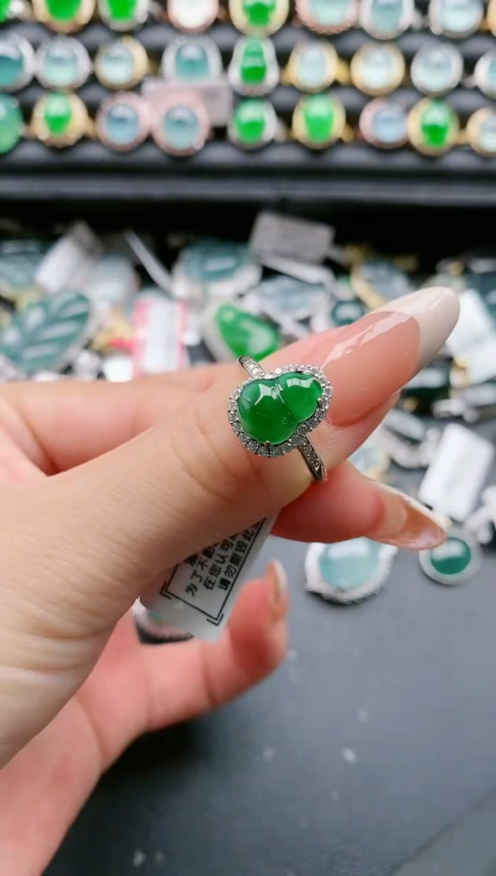 【闪购商品】翡翠戒指银S925镶嵌11111111