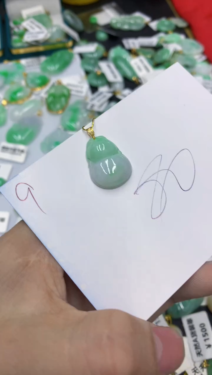【闪购商品】翡翠颈饰18K金镶嵌1111111111