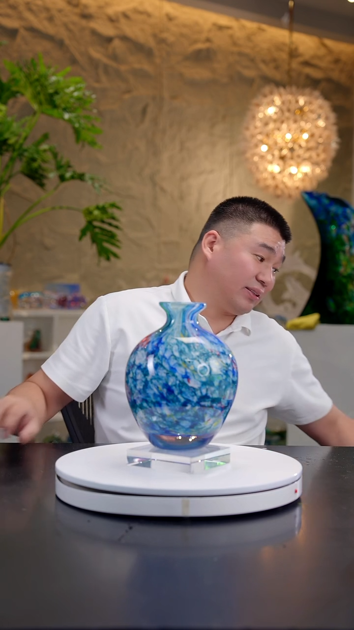 手工艺品琉璃莫奈花园设计款花器