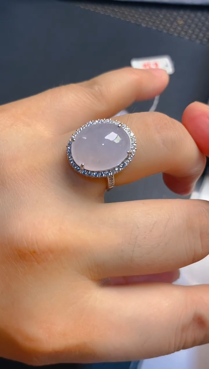 翡翠银S925镶嵌耳饰天然