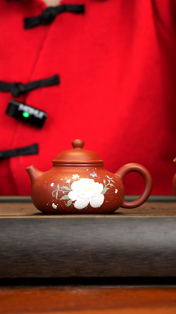 【闪购商品】紫砂茶壶念一紫砂  朱泥容天