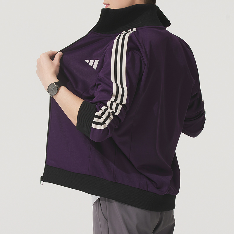 adidas阿迪达斯针织夹克男2025新款运动休闲时尚外套KT0839流光风