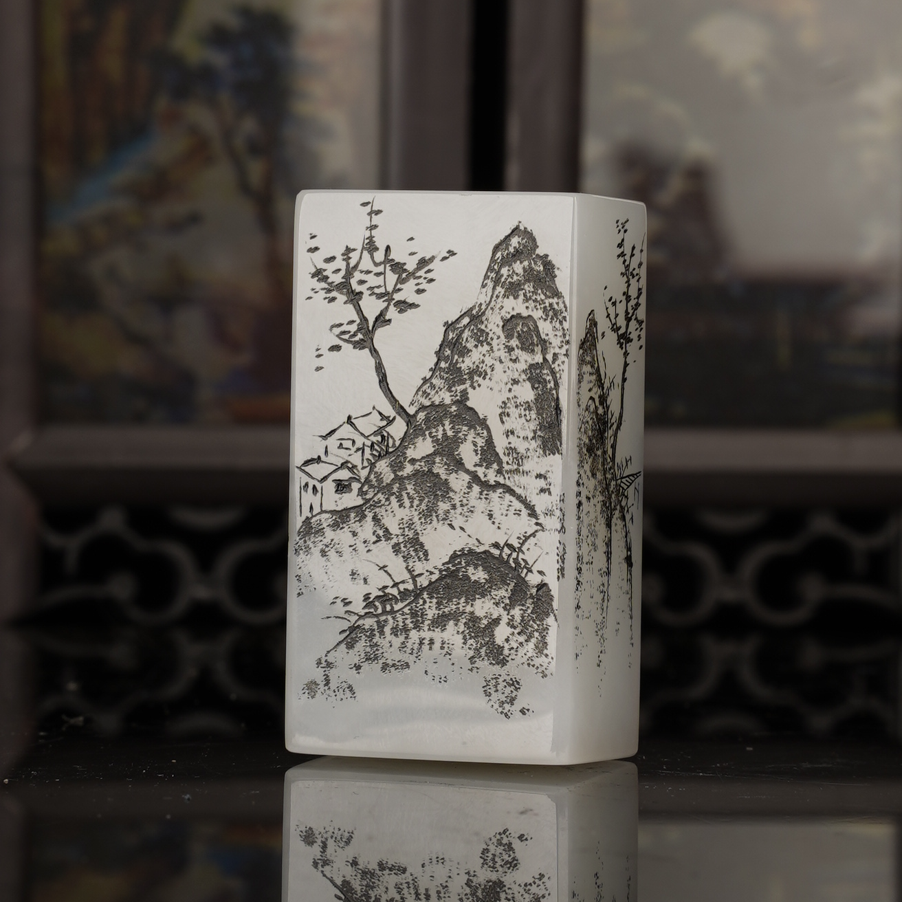 XK10702二十世纪和田玉章挂坠