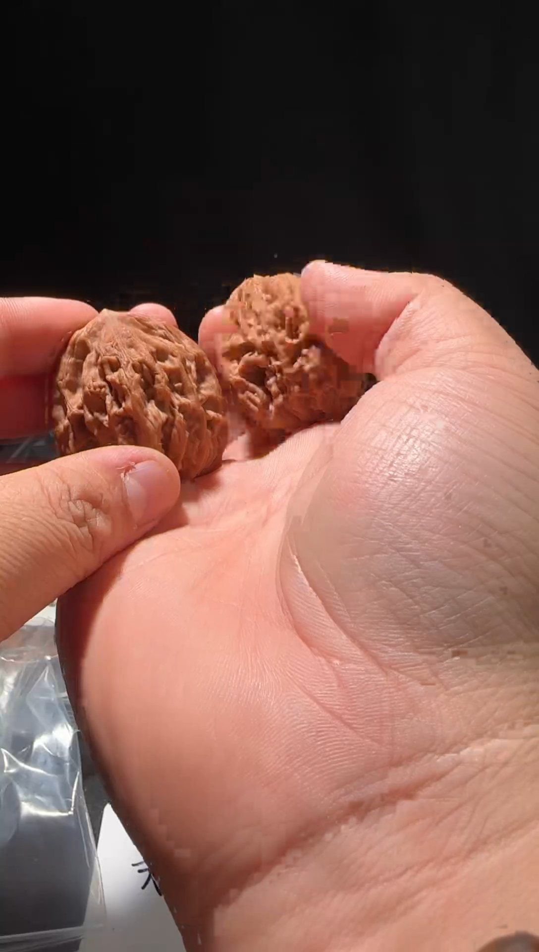 把件文玩核桃粗筋麦虎