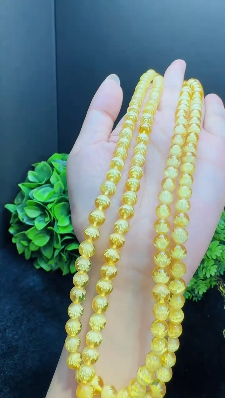 【闪购商品】琥珀裸石未镶嵌项链-多样性发货只发一件