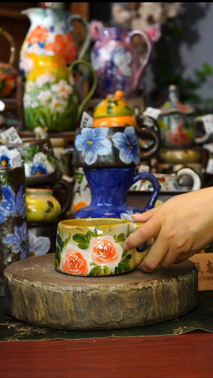 陶瓷193景德镇手工高温釉下彩