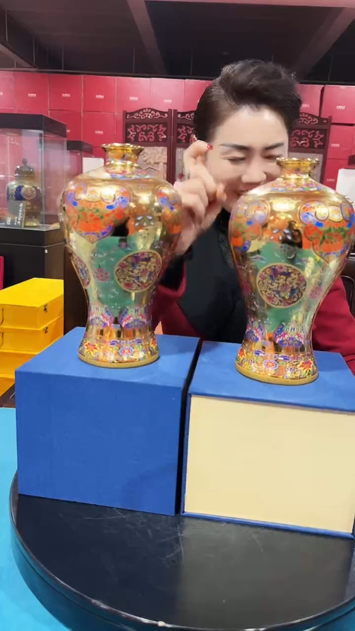 盘景德实物摆件45