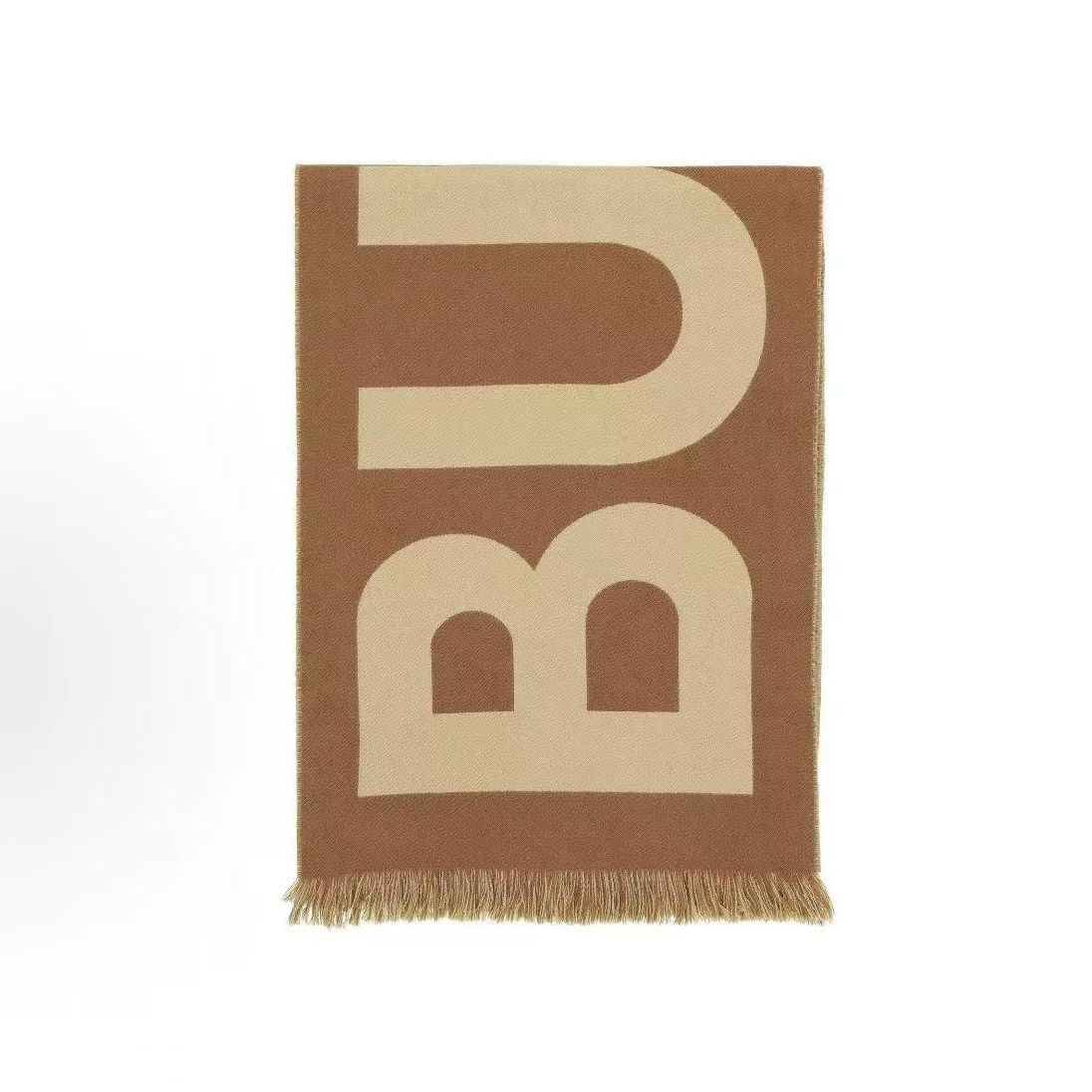 未使用 BURBERRY/博柏利 字母印花保暖防寒绒线围巾
