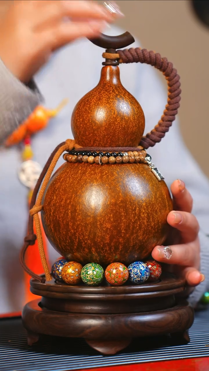 【闪购商品】JV029大师姐臻选非遗大漆酒葫芦