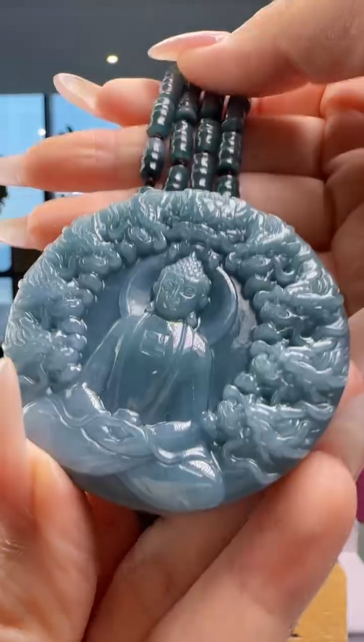 吊坠(赠链)未镶嵌翡翠多样性发其一YJ@@60B7J03757