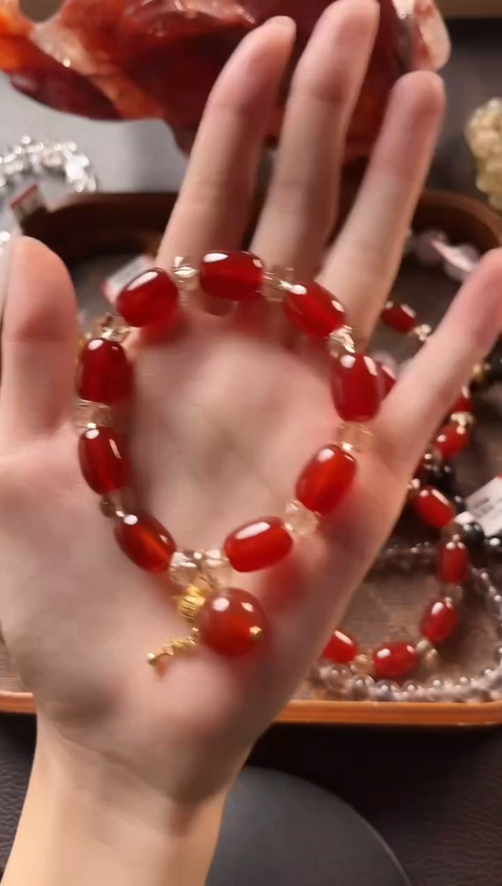 未镶嵌手链水晶1-31红玛瑙设计款手链