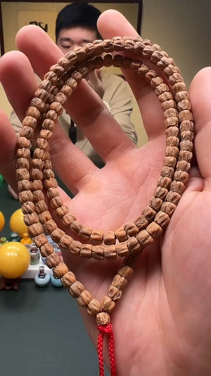 【闪购商品】柏香籽/百香籽手串5.5mm+ 多棱小方块顺纹柏香籽多圈