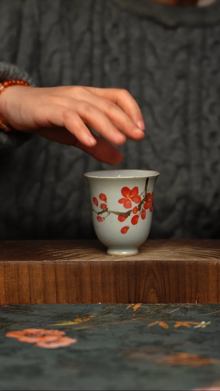 瓷片釉下彩手工手绘同款