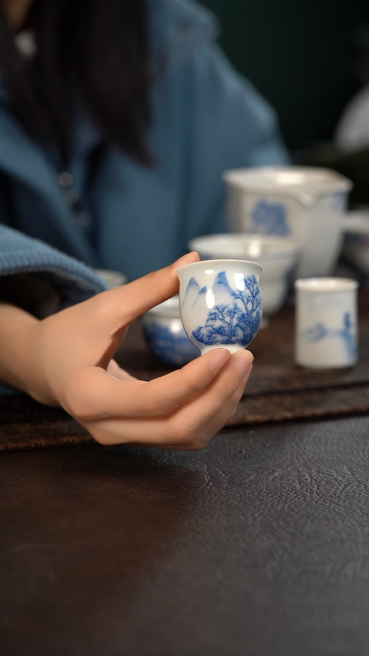 【闪购商品】杯聚澜堂重工山水小玉兰杯