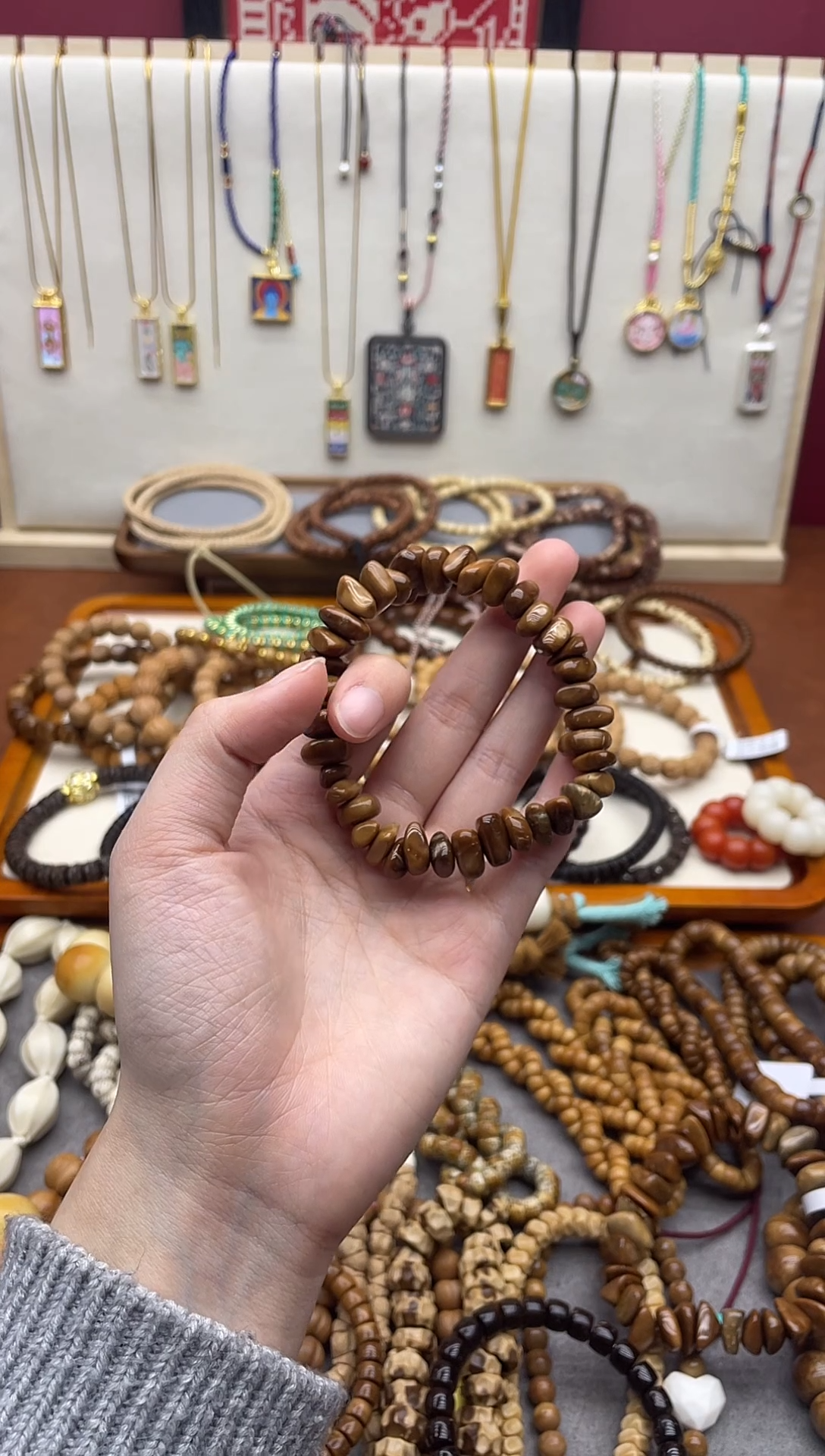 手串库克埃及老料库克10mm随型小饼干手串