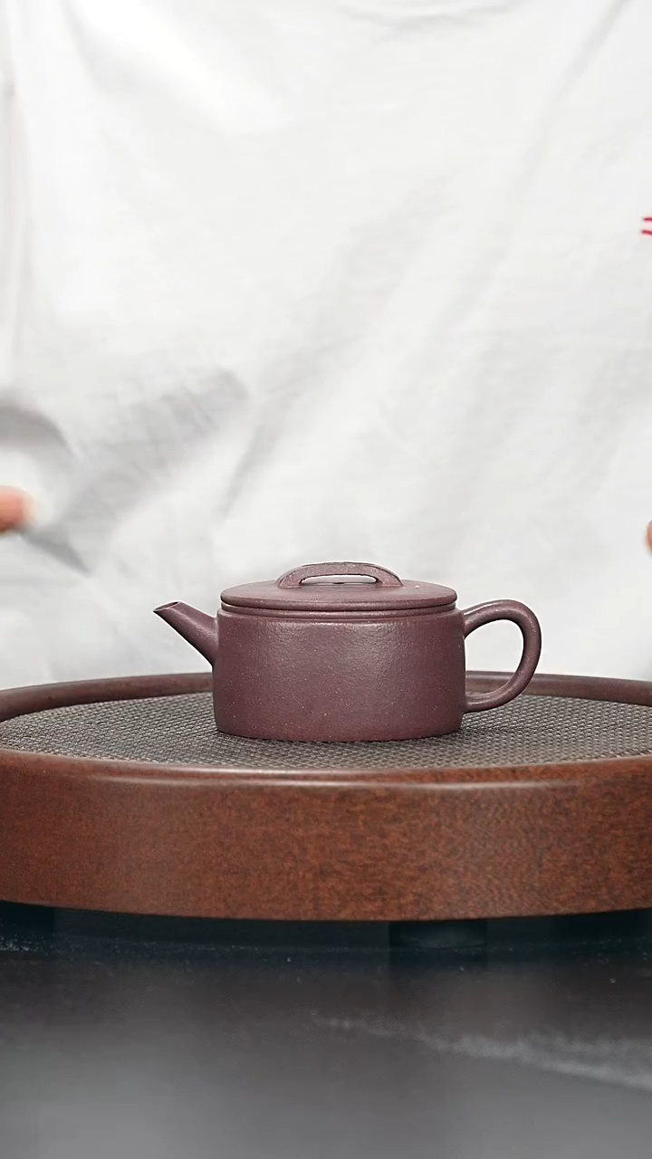 茶壶紫砂汉瓦-紫泥-全手工无添加-150cc