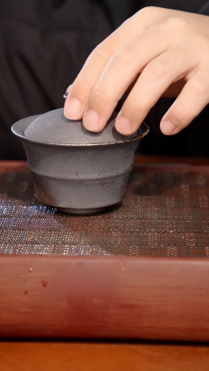 陶瓷奢瓷/瑞寅柴烧茶器（盖碗）622微瑕