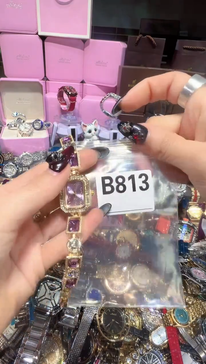 石英机芯不锈钢不锈钢直播定闪专用