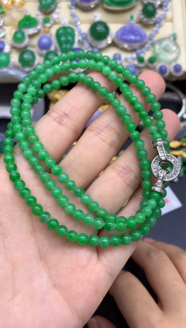 颈饰未镶嵌翡翠762-中国好珍宝