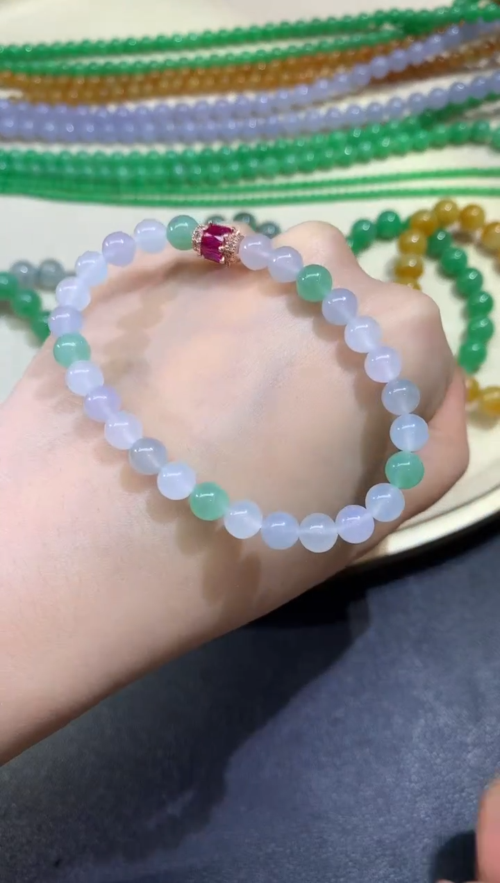 未镶嵌手串翡翠手串A130|2500